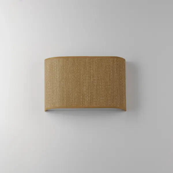 Drum shades in a variety of fabrics and materials are a core lighting offering. Flush mounts, pendants, and ADA sconces are available in options of linen, organza, grasscloth, and sound absorbing grey felt shades. An internal acrylic diffuser, illuminated by an evenly dispersed powerful LED light source, directs light downward and produces an ambient glow inside the outer shade. This lens features a crisp and tidy twist-lock mechanism that eliminates any visible hardware. whether it is put in a residential or commercial context, this collection meets the necessary application needs while adding style to the space. Collection: Prime Finish: Grasscloth Width: 13.00" Height: 8.25" Weight: 2.25 lb Extension from Wall: 3.75" Wire: 8" Canopy: 8.25"x13" Bulbs Included Number of Bulbs: 1 Maximum Wattage: 10.00 W Bulb Type: LED Bulb Base: Integrated Light Source: LED Light Output: 550.00 lm Color Temperature: 3000 K CRI: 90 Rated Average Life: 35000 Voltage: 120.00 V Material: Fabric, Polycarbonate, Steel Safety Listing: cETLus Safety Rating: Dry ADA LED Spec Sheet Instructions - alternate view
