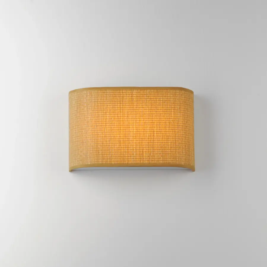Prime LED Wall Sconce in Grasscloth - Image 3