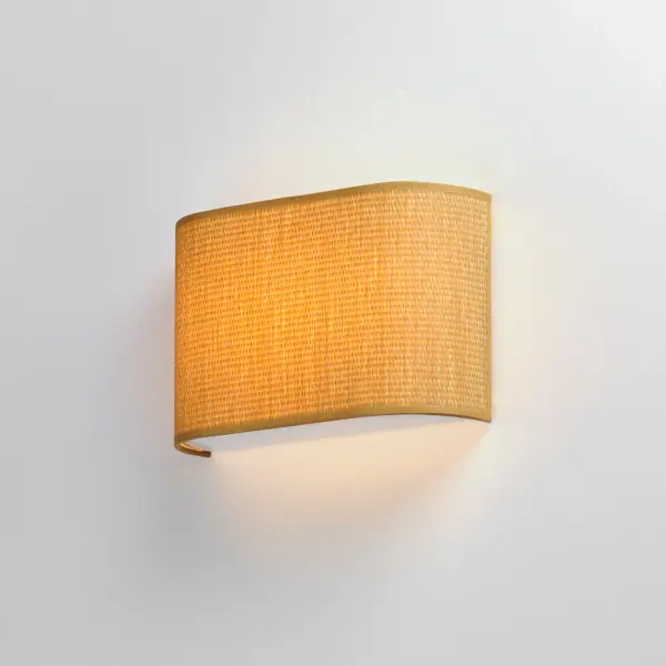 Prime LED Wall Sconce in Grasscloth - Image 4
