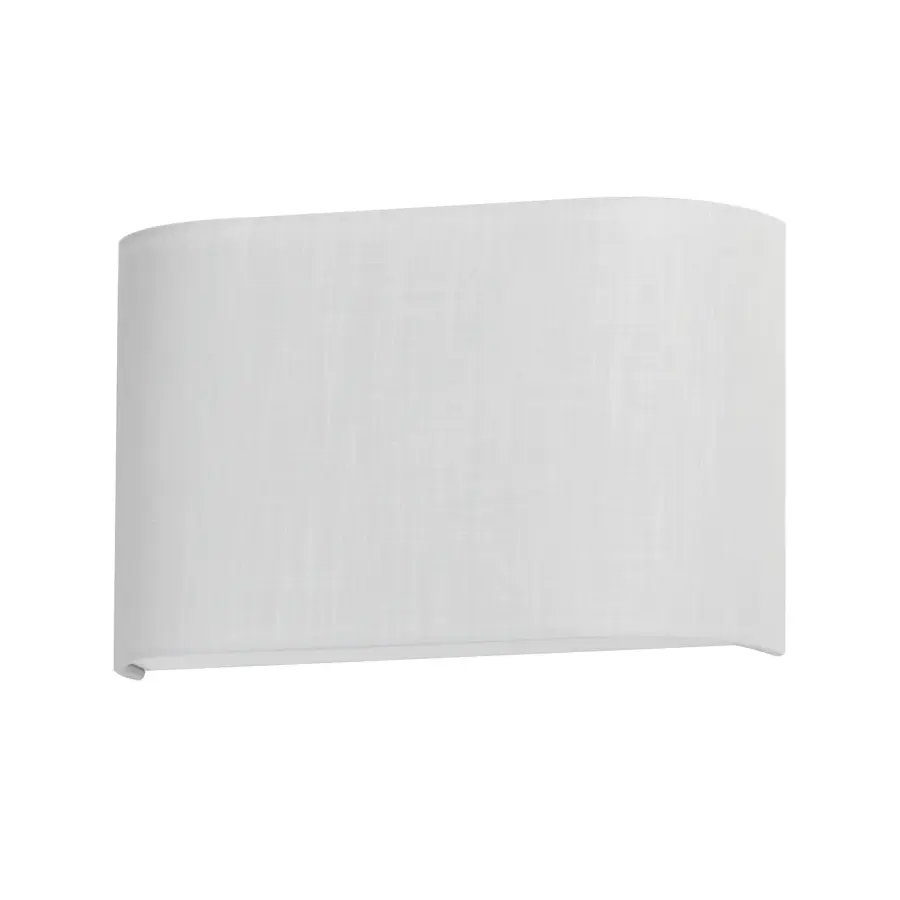 Prime LED Wall Sconce in White Linen - Image 1