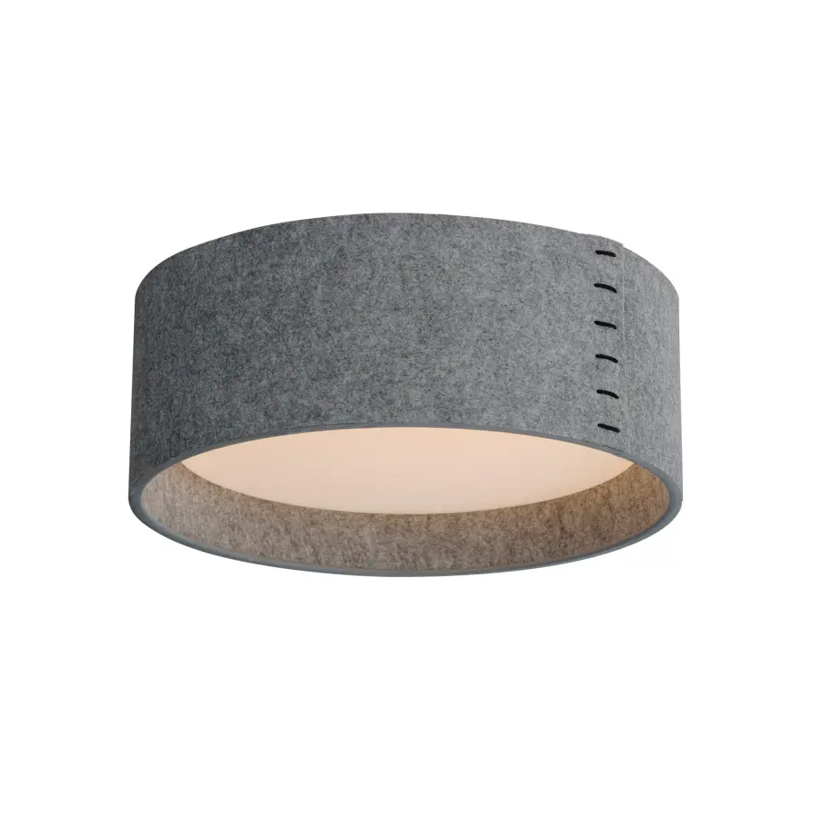 Prime LED Flush Mount in Grey Felt - Image 1