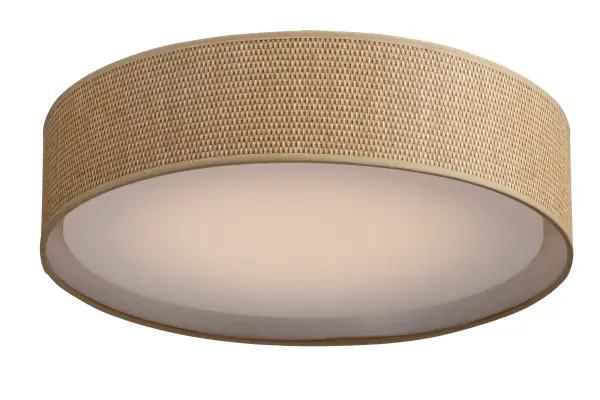 Drum shades in a variety of fabrics and materials are a core lighting offering. Flush mounts, pendants, and ADA sconces are available in options of linen, organza, grasscloth, and sound absorbing grey felt shades. An internal acrylic diffuser, illuminated by an evenly dispersed powerful LED light source, directs light downward and produces an ambient glow inside the outer shade. This lens features a crisp and tidy twist-lock mechanism that eliminates any visible hardware. whether it is put in a residential or commercial context, this collection meets the necessary application needs while adding style to the space. Collection: Prime Width: 20.00" Height: 5.50" Length: 20.00" Weight: 6.66 lb Wire: 6" Canopy: 17.75"x17.75"x0.75" Bulbs Included Number of Bulbs: 1 Maximum Wattage: 28.00 W Bulb Type: PCB Bulb Base: PCB Integrated Light Source: LED Light Output: 1700.00 lm Color Temperature: 3000 K CRI: 90 Rated Average Life: 40000 Voltage: 120.00 V Material: Steel, Acrylic, Fabric Safety Listing: cETLus Safety Rating: Dry LED Manufacturer Warranty: 5 Spec Sheet Instructions Parts Diagram