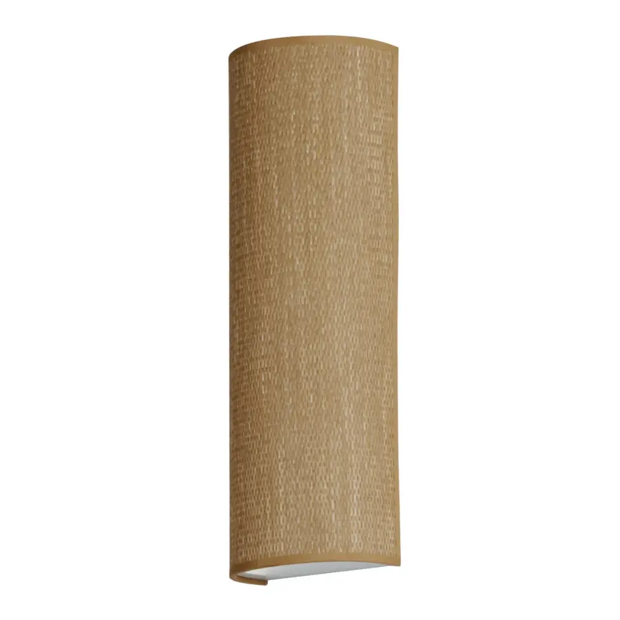 Prime LED Wall Sconce in Grasscloth - Image 1