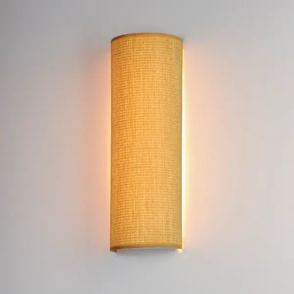 Prime LED Wall Sconce in Grasscloth - Image 4