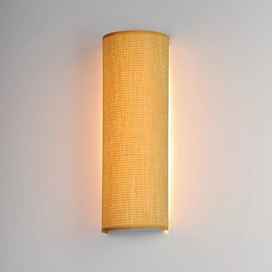 Prime LED Wall Sconce in Grasscloth - Image 4