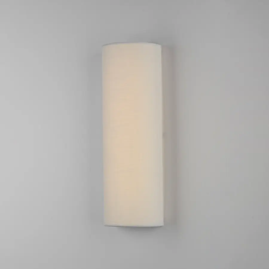 Prime LED Wall Sconce in White Linen - Image 3