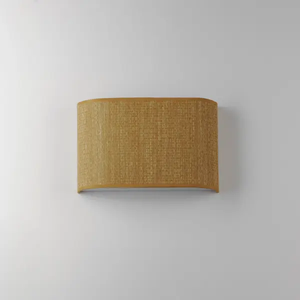 Prime LED Wall Sconce in Grasscloth - Image 2