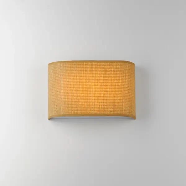 Prime LED Wall Sconce in Grasscloth - Image 3