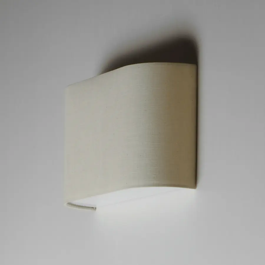 Prime LED Wall Sconce in Oatmeal Linen - Image 4