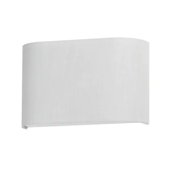 Prime LED Wall Sconce in White Linen - Image 1