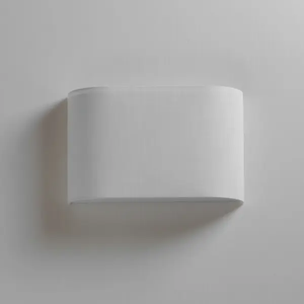 Prime LED Wall Sconce in White Linen - Image 2