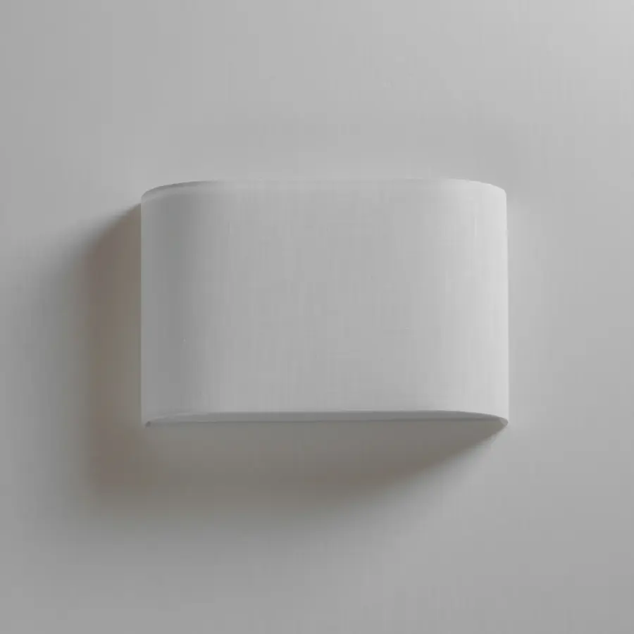 Prime LED Wall Sconce in White Linen - Image 2