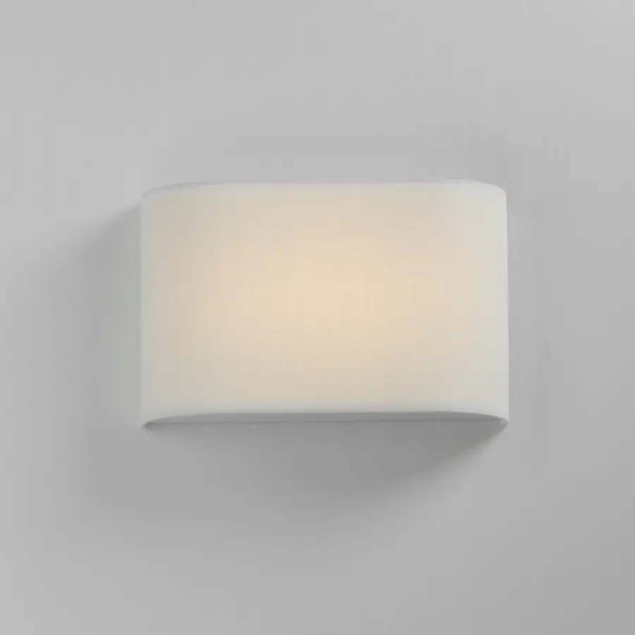 Prime LED Wall Sconce in White Linen - Image 3