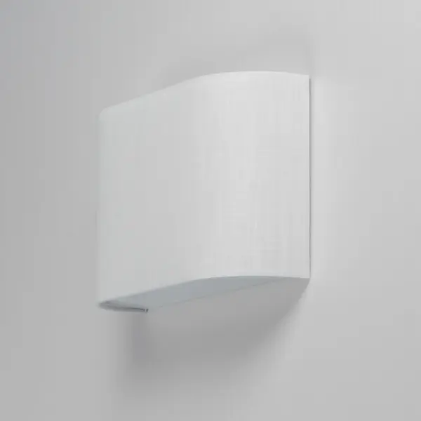 Prime LED Wall Sconce in White Linen - Image 4