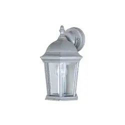 Maxim Lighting's commitment to both the residential lighting and the home building industries will assure you a product line focused on your basic lighting needs. With the Builder Cast collection you will find quality lighting that is well designed, well priced and readily available. Collection: Builder Cast Finish: Pewter Glass: Clear Width: 8.00" Height: 12.00" Weight: 2.56 lb Extension from Wall: 7.00" Canopy: 4.5"x4.5" Number of Bulbs: 1 Maximum Wattage: 60.00 W Bulb Type: A19 Bulb Base: E26 Medium Light Source: Incandescent Light Output: 1150.00 lm Dimmable Rated Average Life: 2500 Voltage: 120.00 V Material: Die Cast Aluminum Safety Listing: cETLus Safety Rating: Wet Manufacturer Warranty: 1 Spec Sheet Instructions Parts Diagram