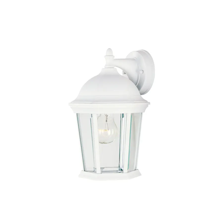Builder Cast Outdoor Wall Lantern in White - Image 1