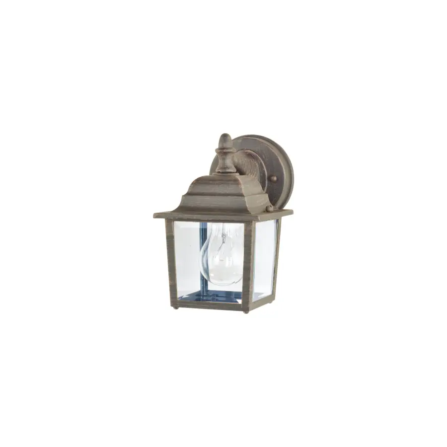 Builder Cast Outdoor Wall Lantern in Rust Patina - Image 1