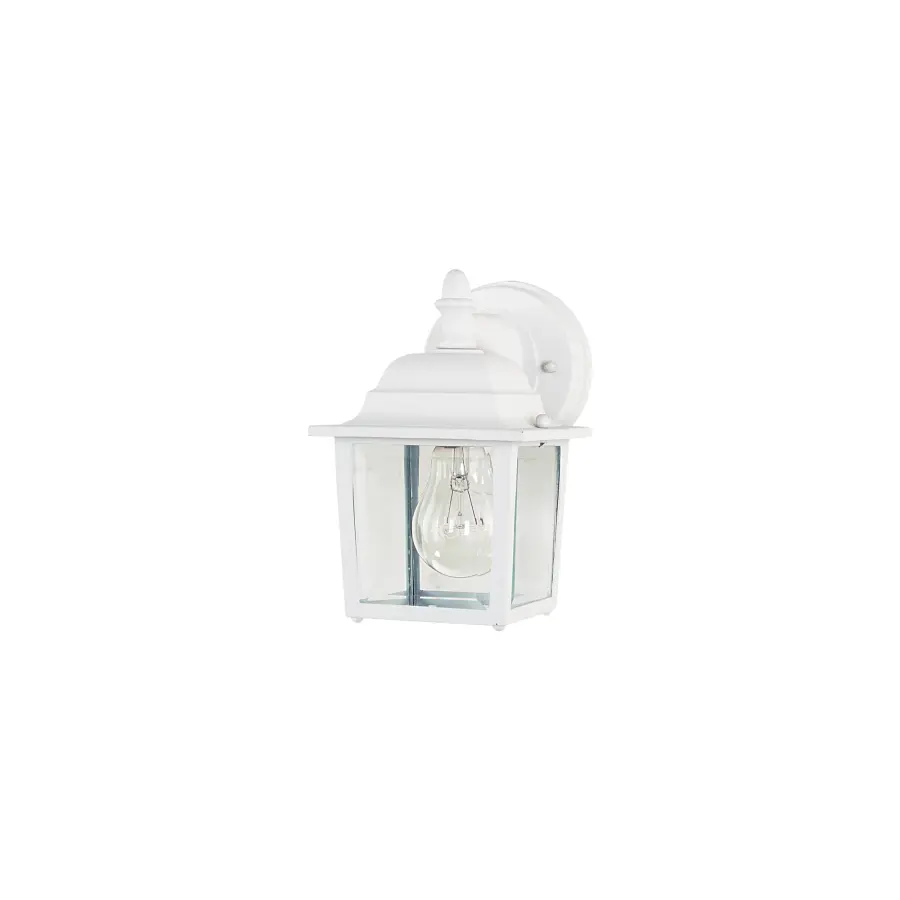 Builder Cast Outdoor Wall Lantern in White - Image 1