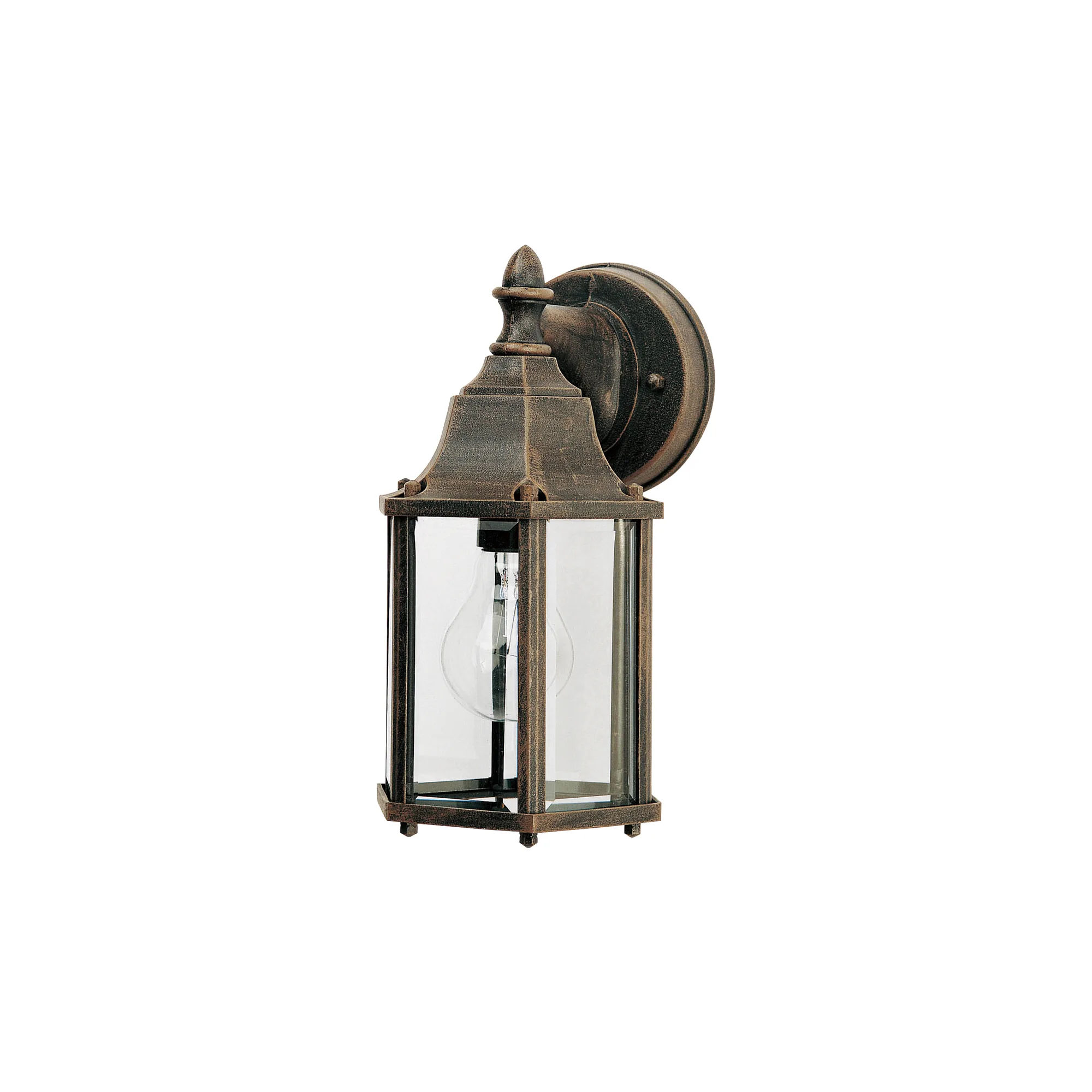 Builder Cast Outdoor Wall Lantern in Rust Patina