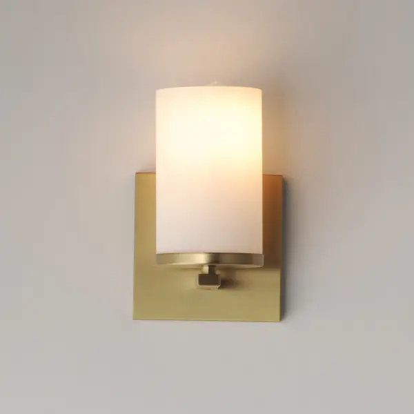 Lateral One Light Wall Sconce in Satin Brass - Image 3