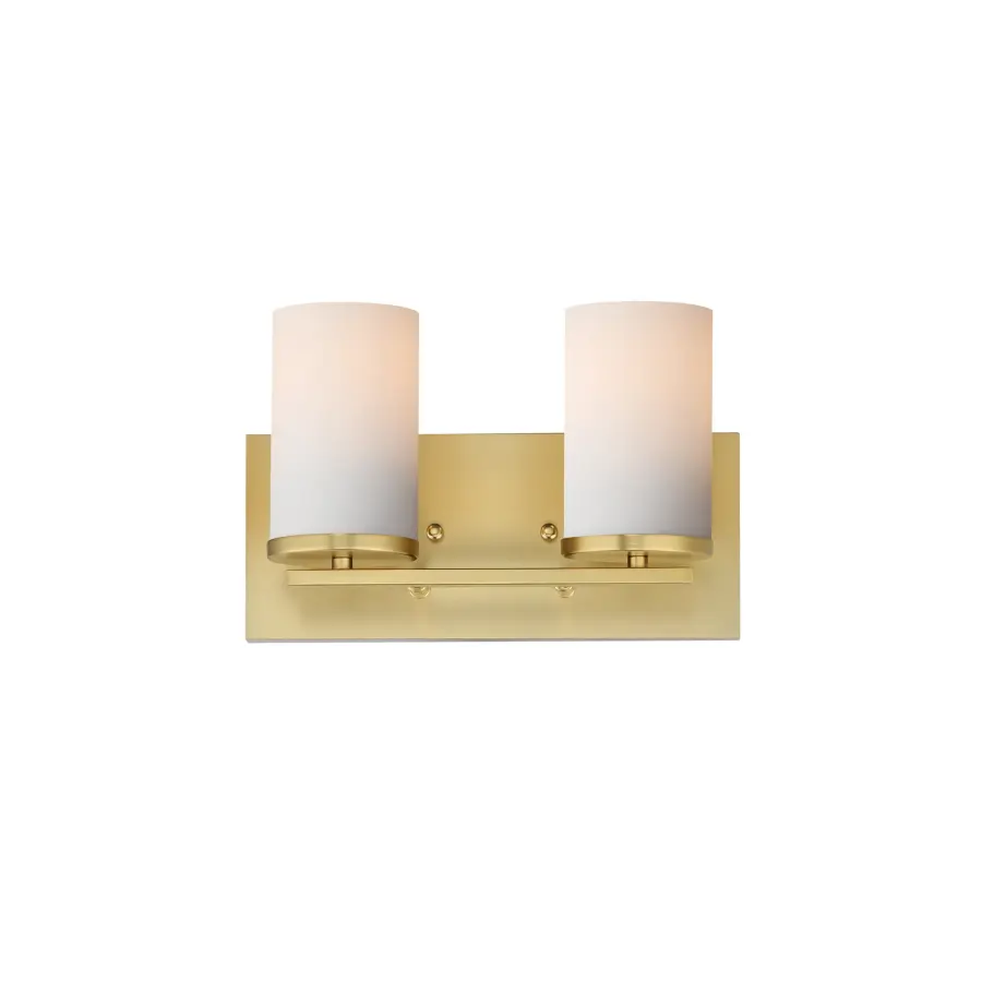 Lateral Two Light Bath Vanity in Satin Brass - Image 1