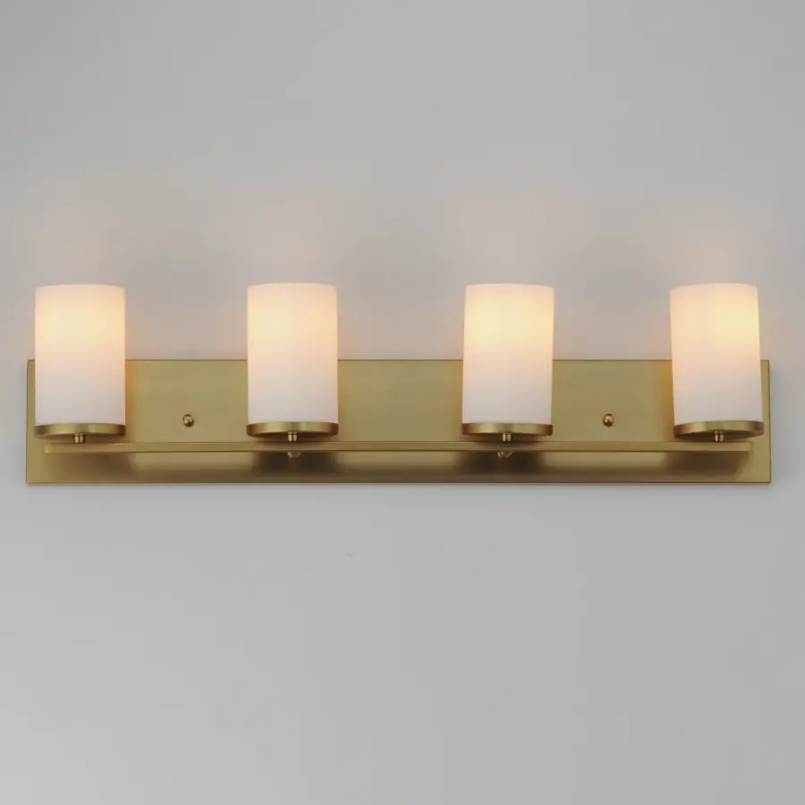 Lateral Four Light Bath Vanity in Satin Brass - Image 3