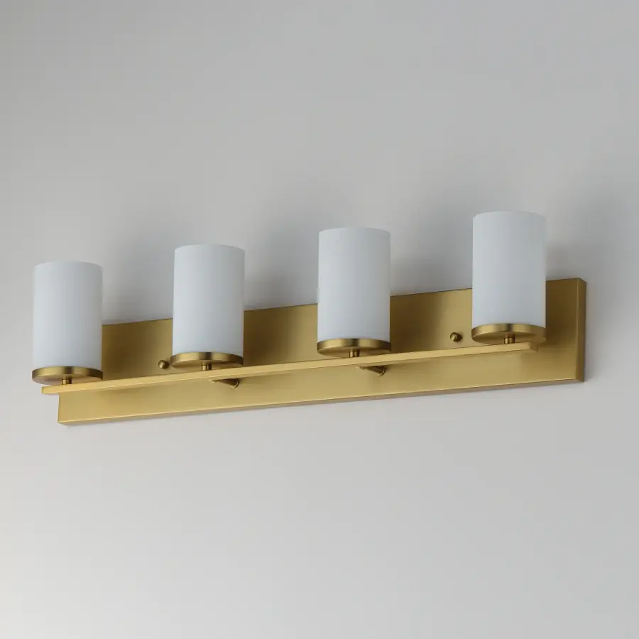 Lateral Four Light Bath Vanity in Satin Brass - Image 4