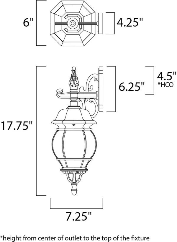 Crown Hill is a traditional, early American style collection from Maxim Lighting International, available in multiple finishes. - alternate view