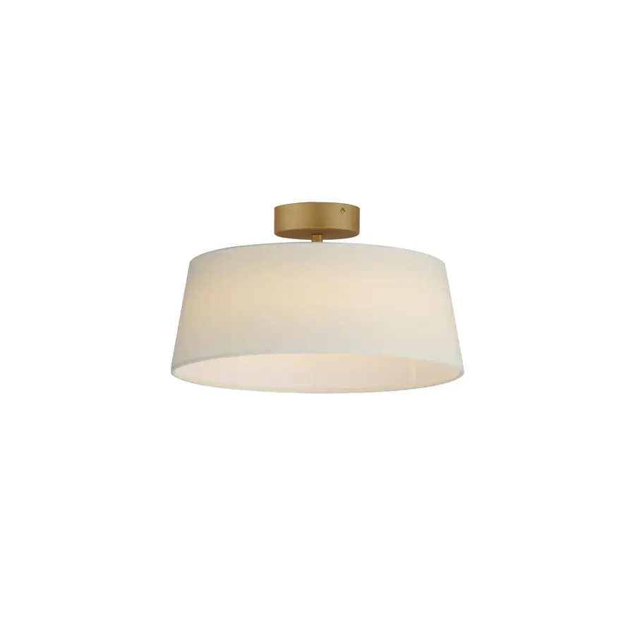 Paramount LED Flush Mount in Natural Aged Brass - Image 1