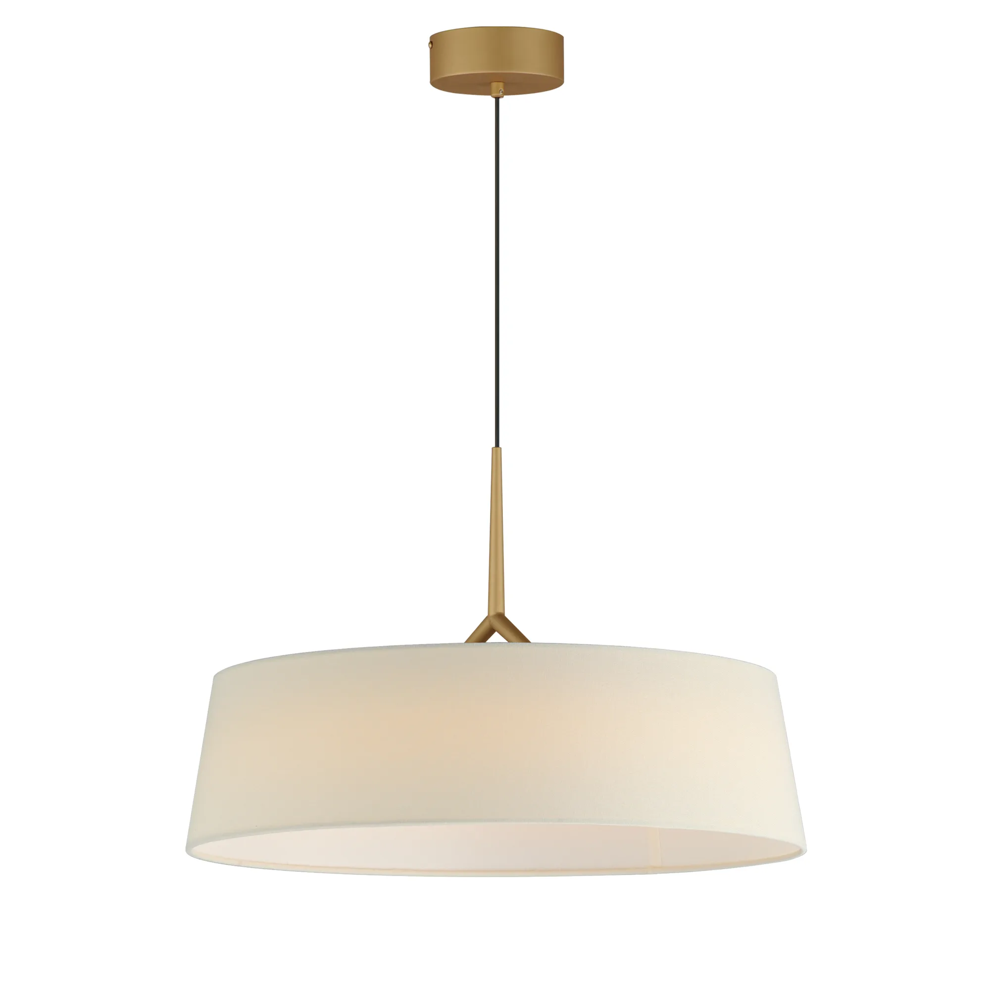 Paramount LED Pendant in Natural Aged Brass