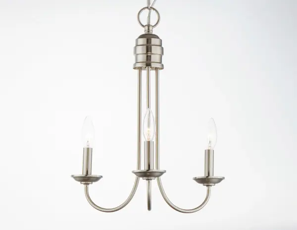 Modern style at a competitive price will make this collection the next builder standard. Tall profile Frost glass shades adorn a minimalistic frame in your choice of Satin Nickel or Oil Rubbed Bronze. - alternate view
