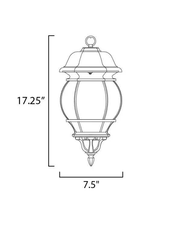 Crown Hill is a traditional, early American style collection from Maxim Lighting International, available in multiple finishes. - alternate view