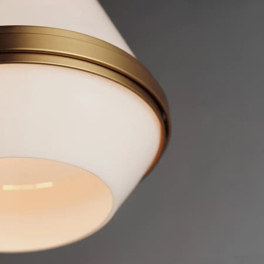 Giza One Light Mini Pendant in Satin Brass - Image 3