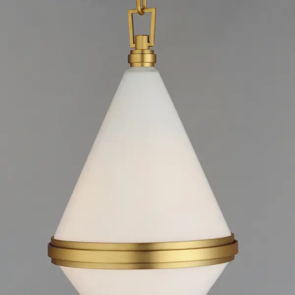 Giza One Light Mini Pendant in Satin Brass - Image 4