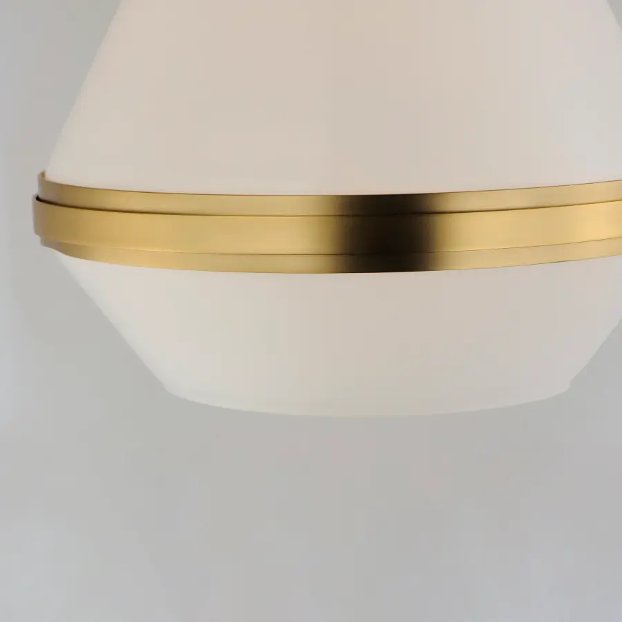 Giza One Light Pendant in Satin Brass - Image 3