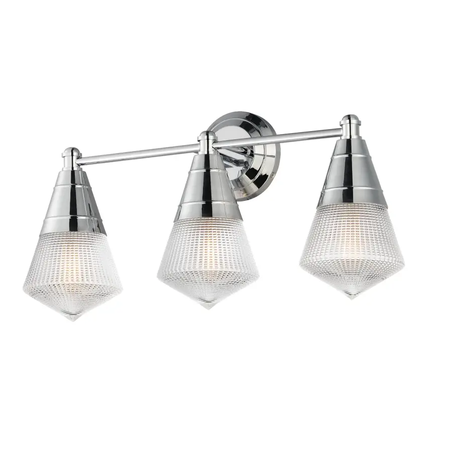 Hargreaves Three Light Bath Vanity in Polished Chrome - Image 1