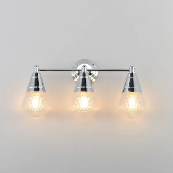 Hargreaves Three Light Bath Vanity in Polished Chrome - Image 3