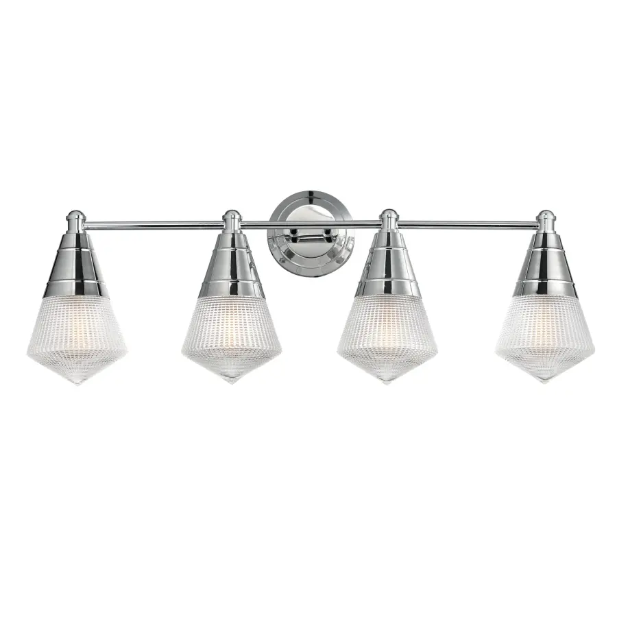 Hargreaves 4-Light Bath Vanity in Polished Chrome - Image 1