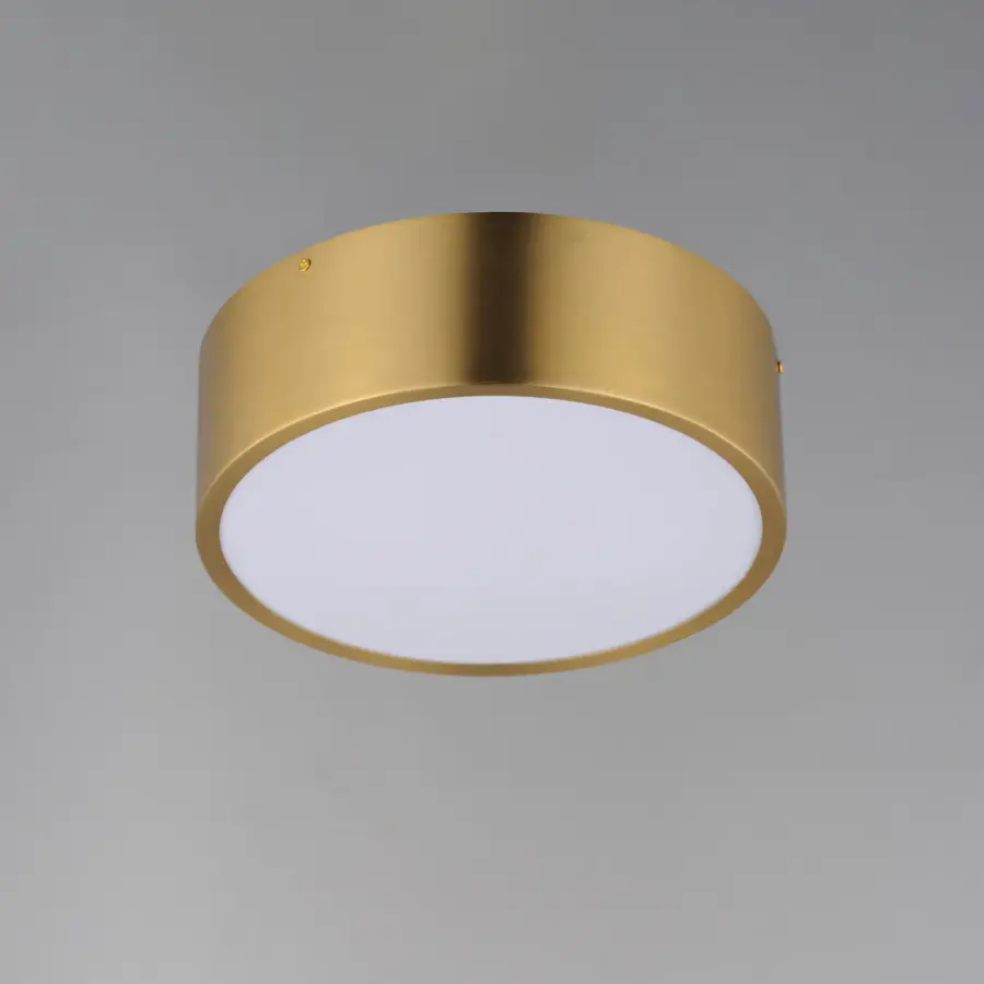 Tommy Two Light Flush Mount in Satin Brass - Image 2