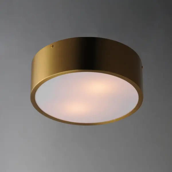 Tommy Two Light Flush Mount in Satin Brass - Image 4