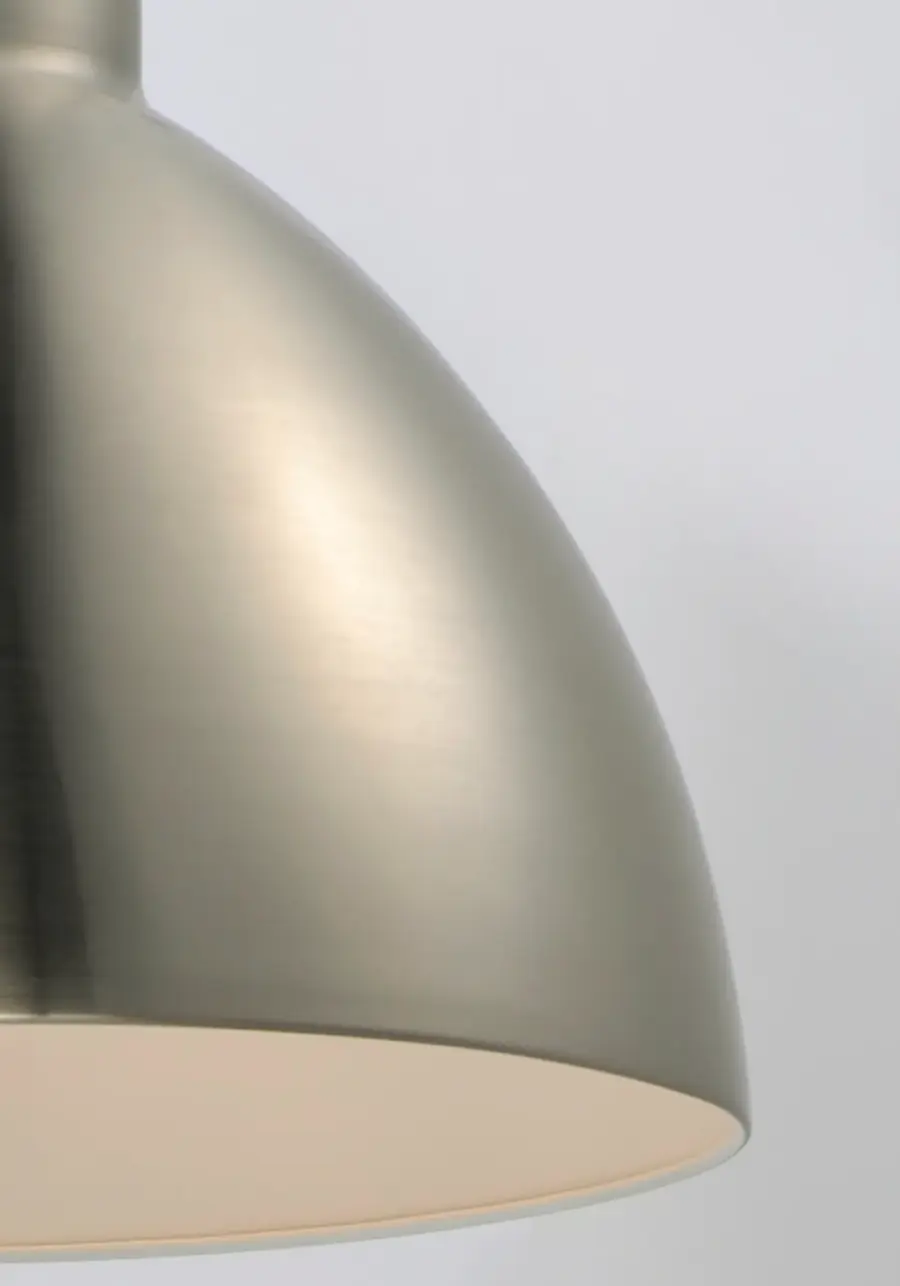 Cora One Light Pendant in Satin Nickel - Image 2