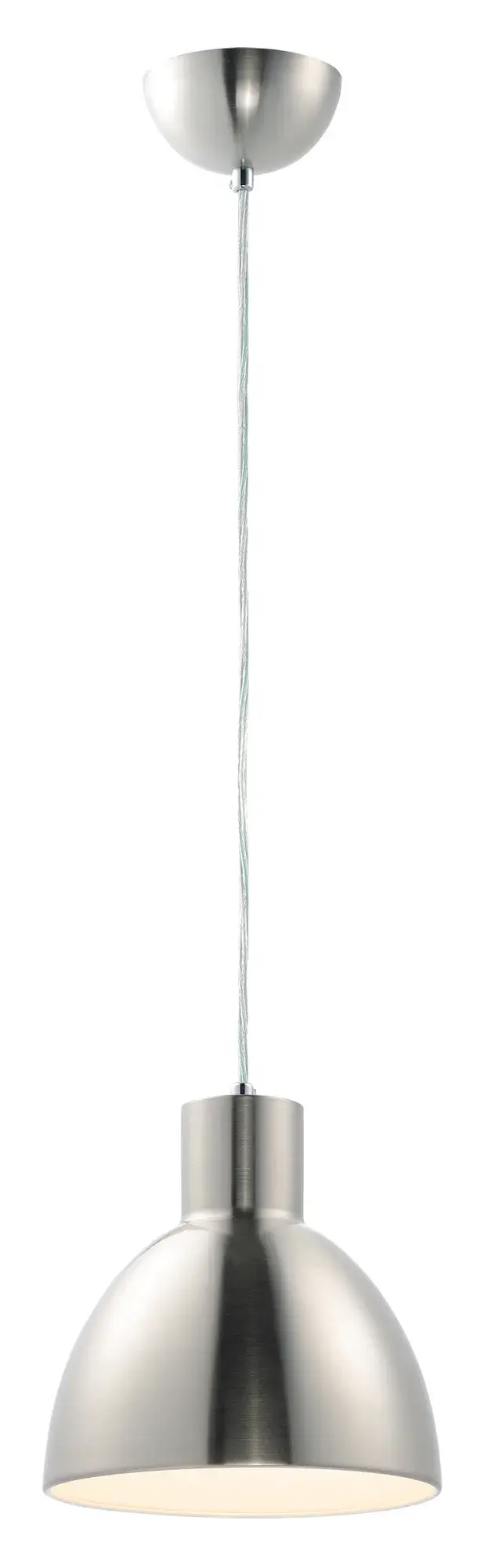 Cora One Light Pendant in Satin Nickel - Image 1