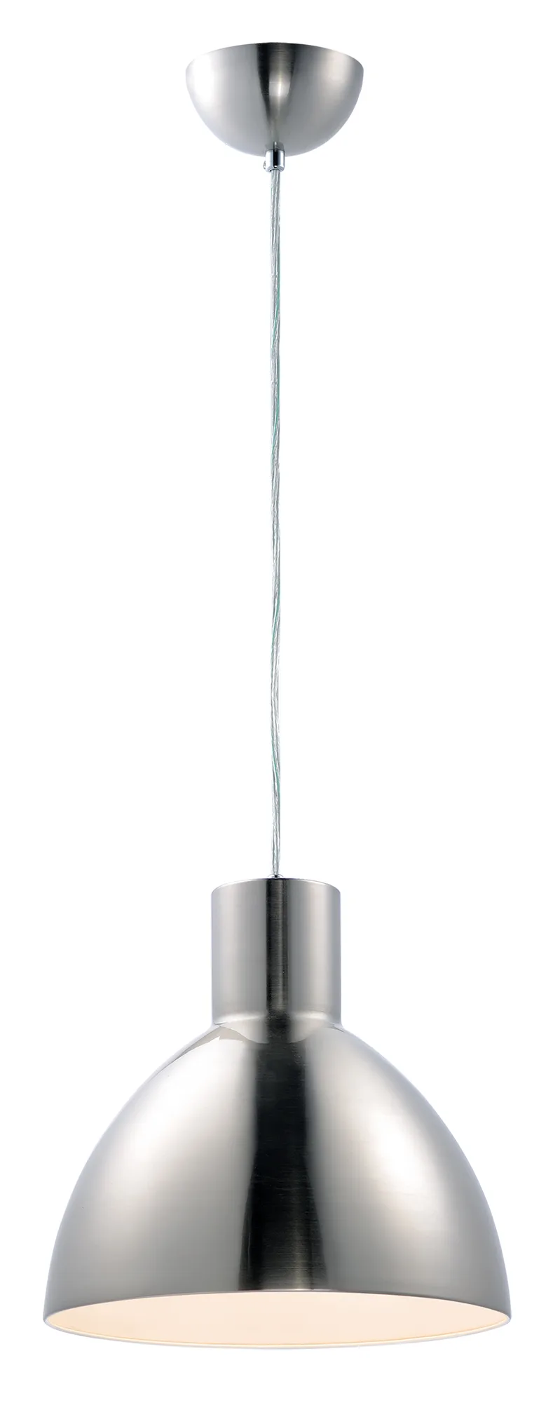 Cora One Light Pendant in Satin Nickel