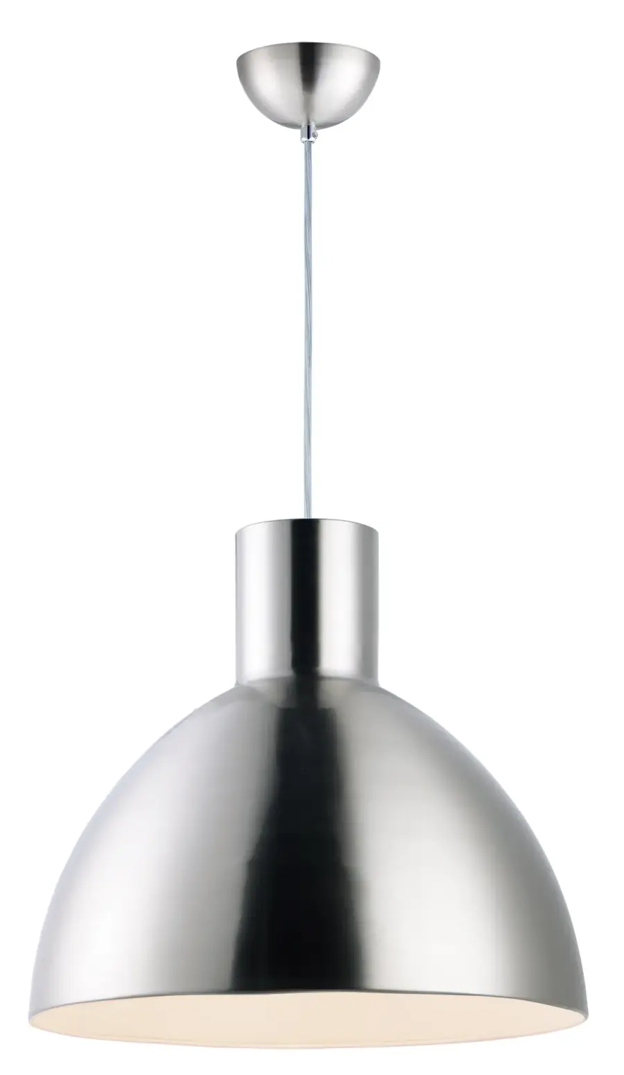 Cora One Light Pendant in Satin Nickel - Image 1