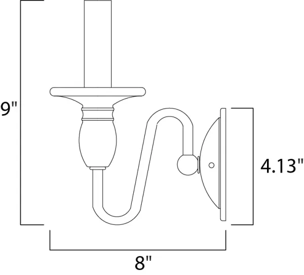 This unique collection offers candelabra styling with the decorative flexibility of a chandelier. Finished Oil Rubbed Bronze or Satin Nickel. - alternate view