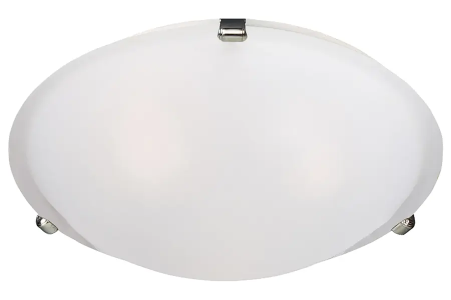 Malaga Four Light Flush Mount in Satin Nickel - Image 1