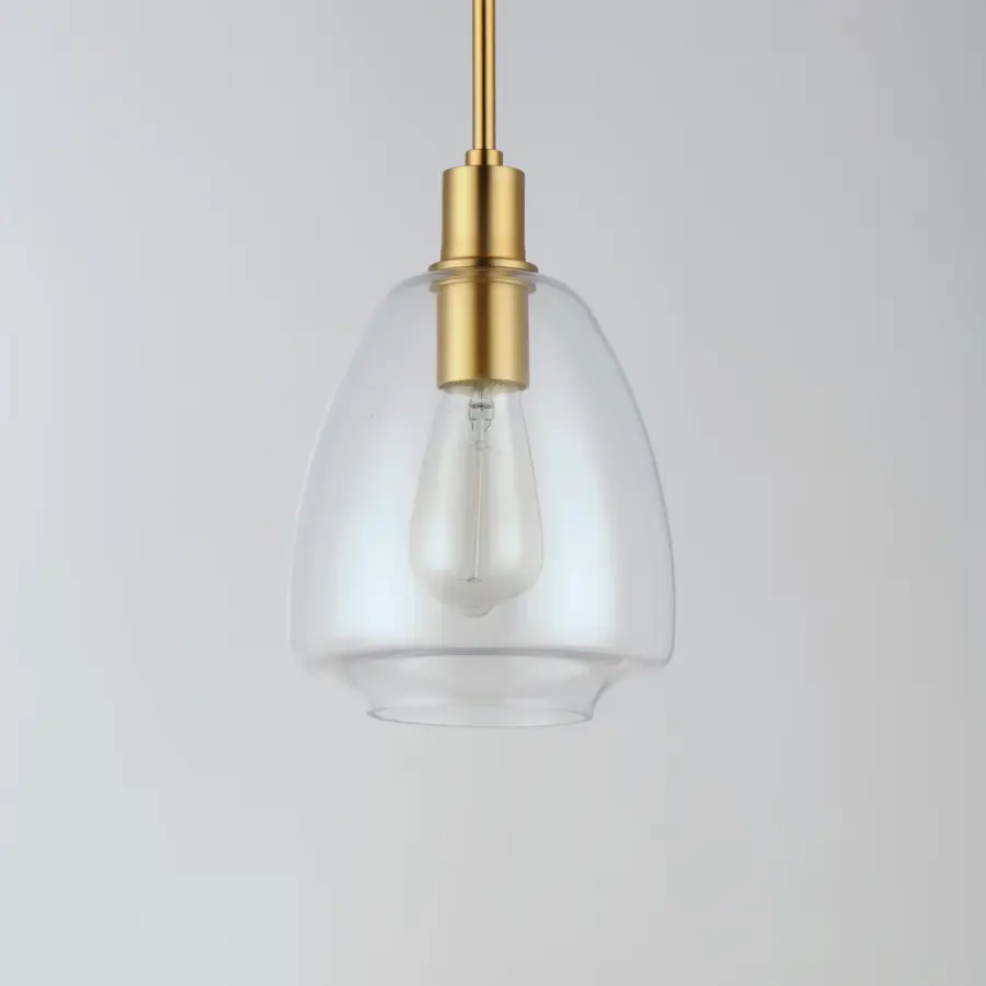 Babylon One Light Pendant in Satin Brass - Image 2