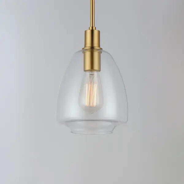 Babylon One Light Pendant in Satin Brass - Image 4