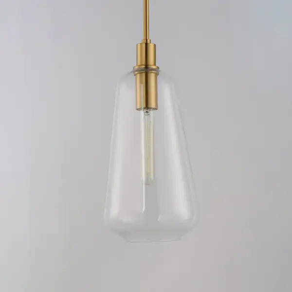 Babylon One Light Pendant in Satin Brass - Image 4