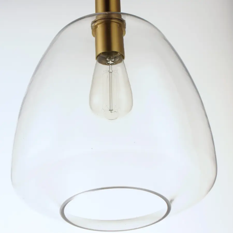 Babylon One Light Pendant in Satin Brass - Image 2